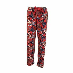 Pantaloni pijama dama, Univers Fashion, rosu cu imprimeu, XL imagine