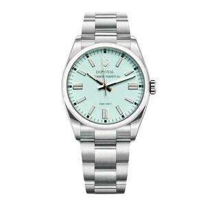 Ceas Donoval, Light Turquoise, Automatic Perpetual DL0001 imagine