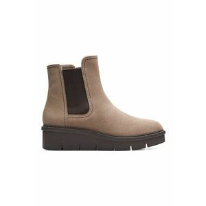 Ghete Chelsea wedge de piele intoarsa Airabell imagine