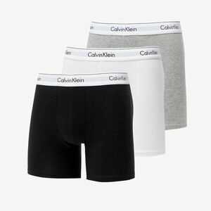 Calvin Klein Modern Cotton Stretch Boxer Brief 3-Pack Black/ White/ Grey Heather imagine