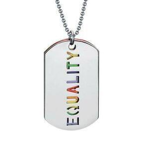 Lantisor cu pandantiv LGBT Equality, argintiu imagine