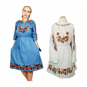 Set rochii traditionale Mama - Fiica - Floarea Soarelui imagine