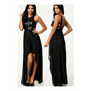 Rochie Sequined Backless imagine