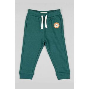 zippy pantaloni de trening pentru copii culoarea verde, cu imprimeu imagine