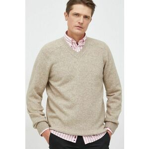GAP pulover din amestec de lana barbati, culoarea bej, light imagine