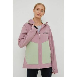 adidas TERREX jacheta de exterior culoarea roz imagine