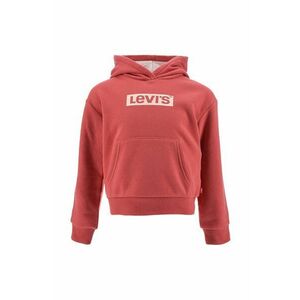 Levi's bluza copii culoarea rosu, cu glugă, cu imprimeu imagine