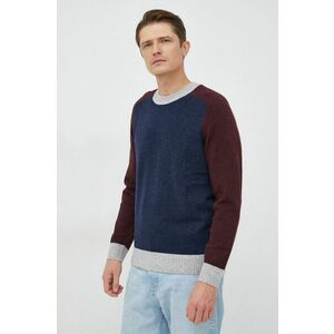 GAP pulover din amestec de lana barbati, culoarea albastru marin, imagine