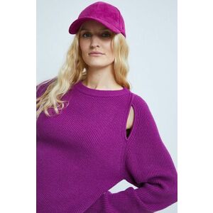 Medicine pulover femei, culoarea violet, imagine