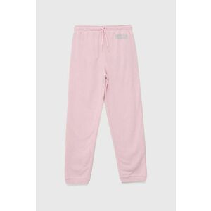 Levi's pantaloni de trening pentru copii culoarea roz, cu imprimeu imagine