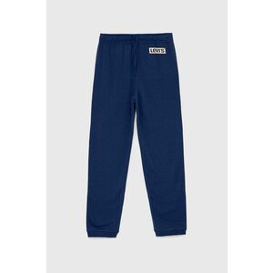 Levi's pantaloni de trening pentru copii culoarea albastru marin, cu imprimeu imagine