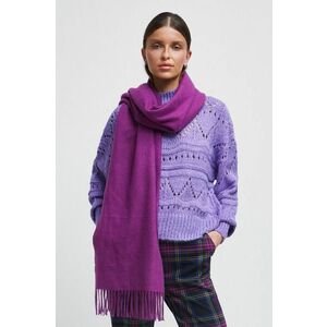 Medicine pulover femei, culoarea violet, cu turtleneck imagine