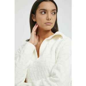 Abercrombie & Fitch pulover femei, culoarea bej, călduros imagine