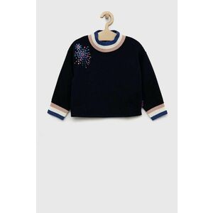 Sisley bluza copii culoarea albastru marin, cu imprimeu imagine