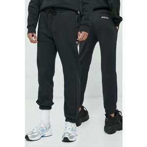 Kangol pantaloni de trening unisex, culoarea negru, neted imagine