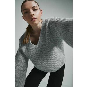 Medicine pulover femei, culoarea gri, imagine