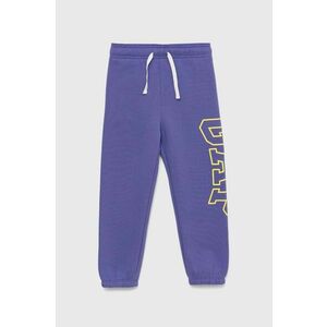 GAP pantaloni de trening pentru copii culoarea violet, cu imprimeu imagine