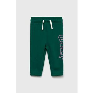 GAP pantaloni de trening pentru copii culoarea verde, cu imprimeu imagine