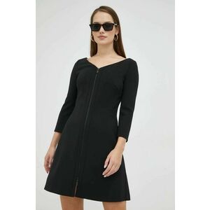 Trussardi rochie culoarea negru, mini, evazati imagine
