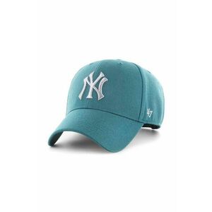 47brand șapcă de baseball din bumbac Mlb New York Yankees culoarea verde, cu imprimeu imagine