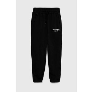 Abercrombie & Fitch pantaloni de trening culoarea negru, cu imprimeu imagine