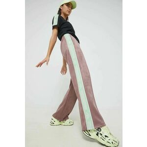 adidas Originals pantaloni de trening femei, culoarea violet, cu imprimeu imagine