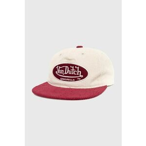 Von Dutch șapcă de baseball din bumbac culoarea rosu, cu imprimeu imagine