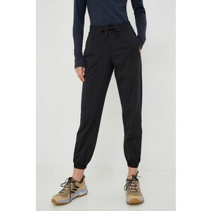 Burton pantaloni de trening femei, culoarea negru, neted imagine