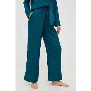 Abercrombie & Fitch pantaloni de pijama femei, culoarea verde imagine