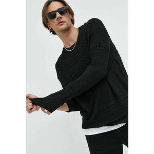 Hollister Co. pulover barbati, culoarea negru, light imagine