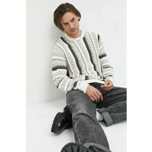 Hollister Co. pulover barbati, culoarea bej, light imagine