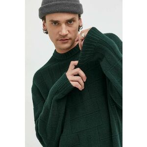 Abercrombie & Fitch pulover barbati, culoarea verde imagine