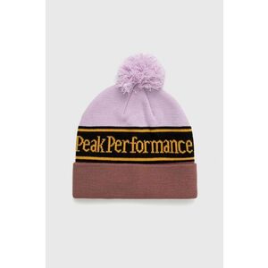 Peak Performance caciula culoarea violet, din tricot gros imagine