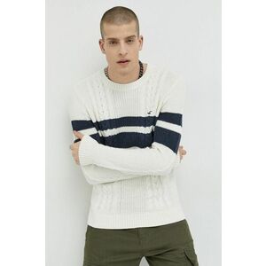 Hollister Co. pulover culoarea bej imagine