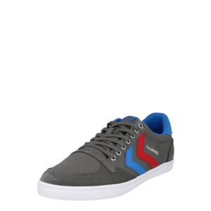 Hummel Sneaker low 'Slimmer Stadil' albastru / gri argintiu / gri închis / roșu imagine