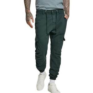 Urban Classics Pantaloni cu buzunare verde închis imagine