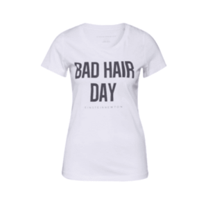 EINSTEIN & NEWTON Tricou 'bad hair day' negru / alb imagine