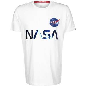 ALPHA INDUSTRIES Tricou 'NASA' albastru / roșu / alb imagine