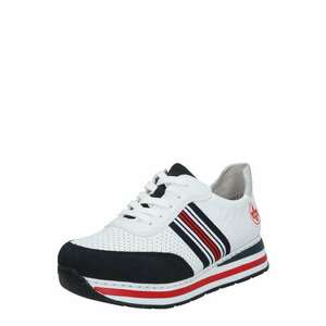 RIEKER Sneaker low albastru închis / roșu / argintiu / alb imagine