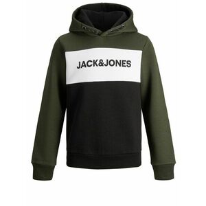 Jack & Jones Junior Bluză de molton maro mokka / negru / alb imagine