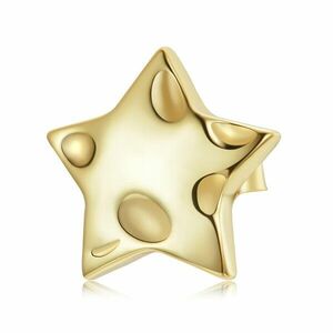 CERCEL din argint Golden Holed Star imagine