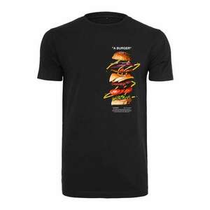 Mister Tee Tricou 'A Burger' bej deschis / maro închis / galben muștar / verde deschis / negru imagine