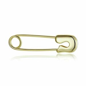 CERCEL din argint Golden Safety Pin imagine