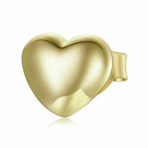 CERCEL din argint Golden Heart Stud imagine
