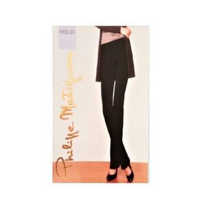 Colanti Philippe Matignon, Wide Leg Pants, 150 den, Negru, XL imagine