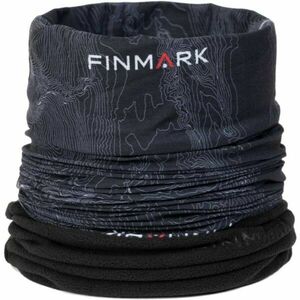 Finmark FSW-216 Fular multifuncțional din fleece, negru, mărime os imagine