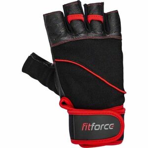 Fitforce FERAL Mănuși fitness piele, negru, mărime L imagine