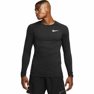 Nike NP TOP WARM LS CREW Tricou cu mânecă lungă bărbați, negru, mărime M imagine