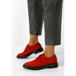 Pantofi derby piele Pelado V2 rosii imagine