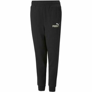 Puma ESS + 2 COL LOGO PANTS FL B Pantaloni de trening băieți, negru, mărime 128 imagine